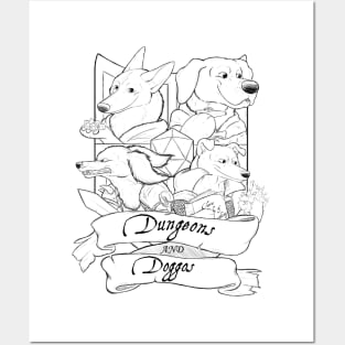 Dungeons and Doggos Emblem Posters and Art